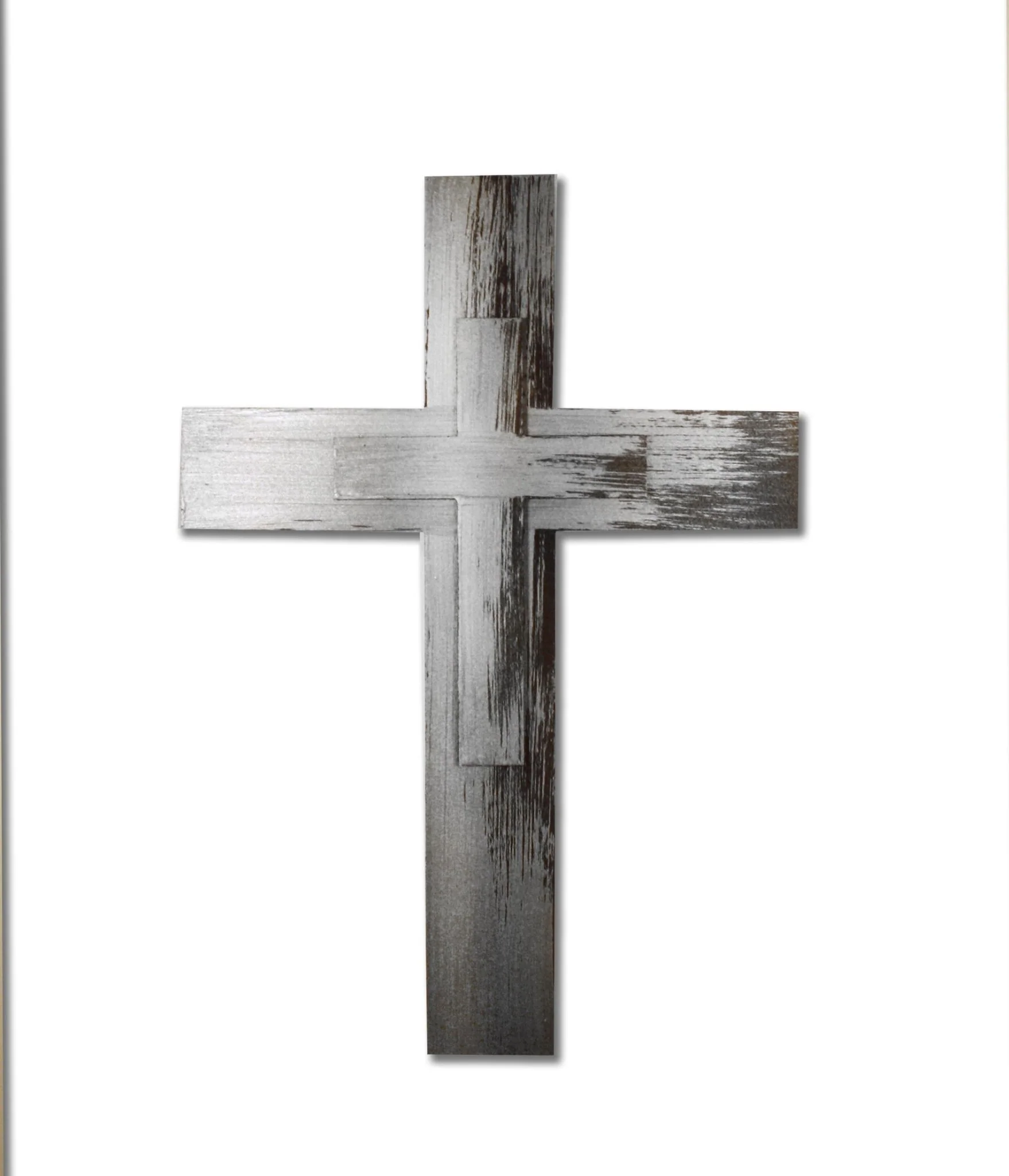Cross on Cross Hand Painted Wall Decor - Image 3