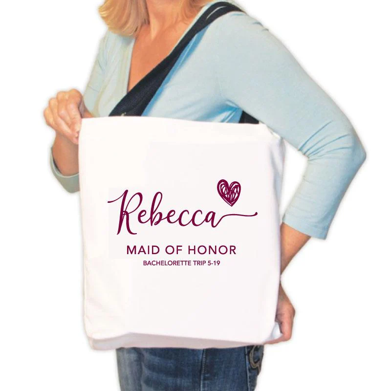 Personalized Cruise Vacation Canvas Tote Bag - Image 7