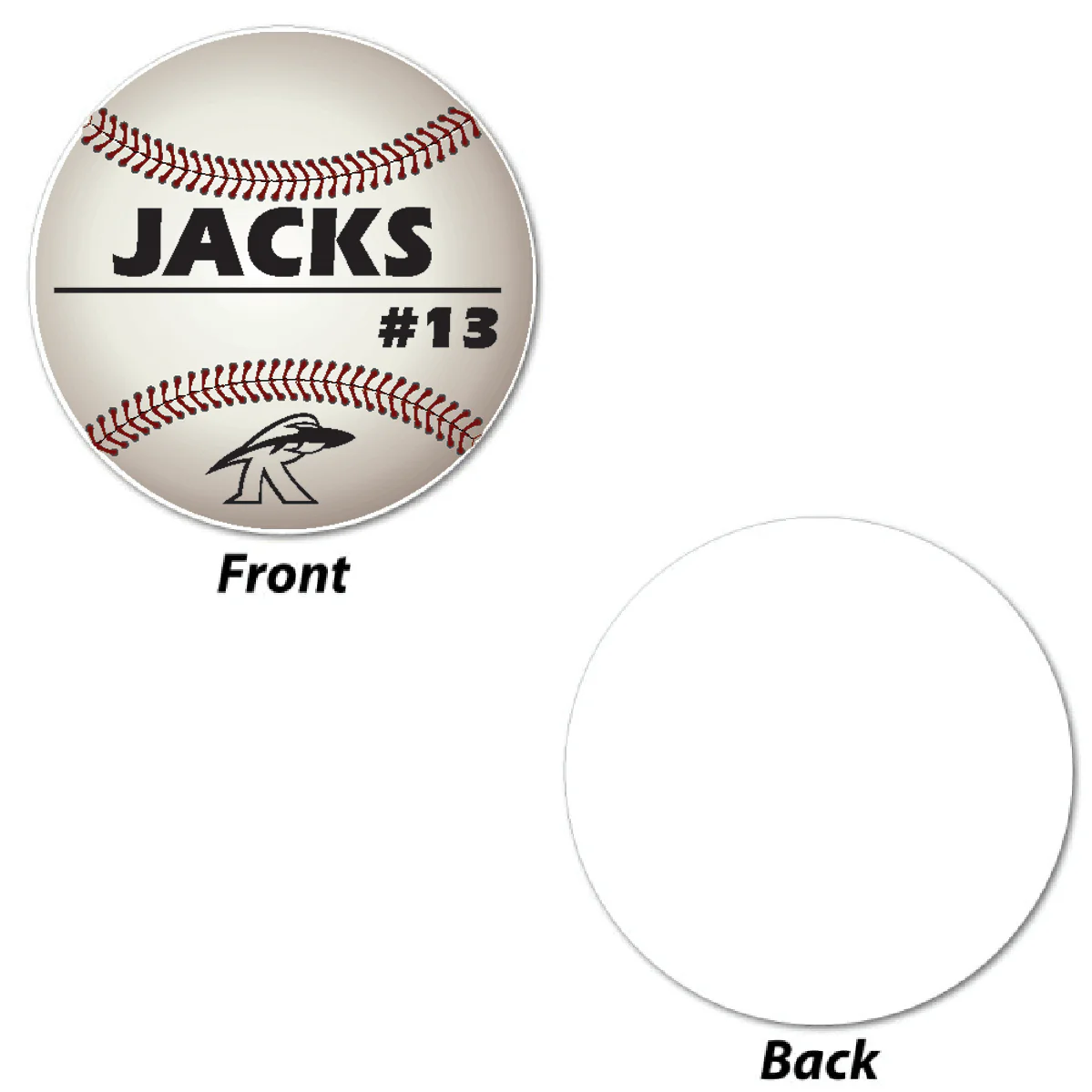 Custom 22" Baseball Player Name, Number and Mascot Fence & Yard Signs - Image 4