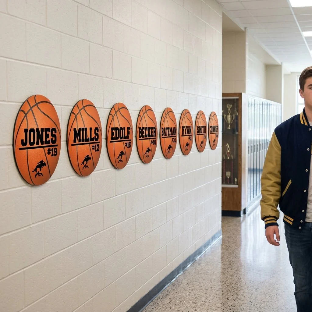 Custom Basketball Player Name, Number and Mascot Fence & Yard Signs - Image 4