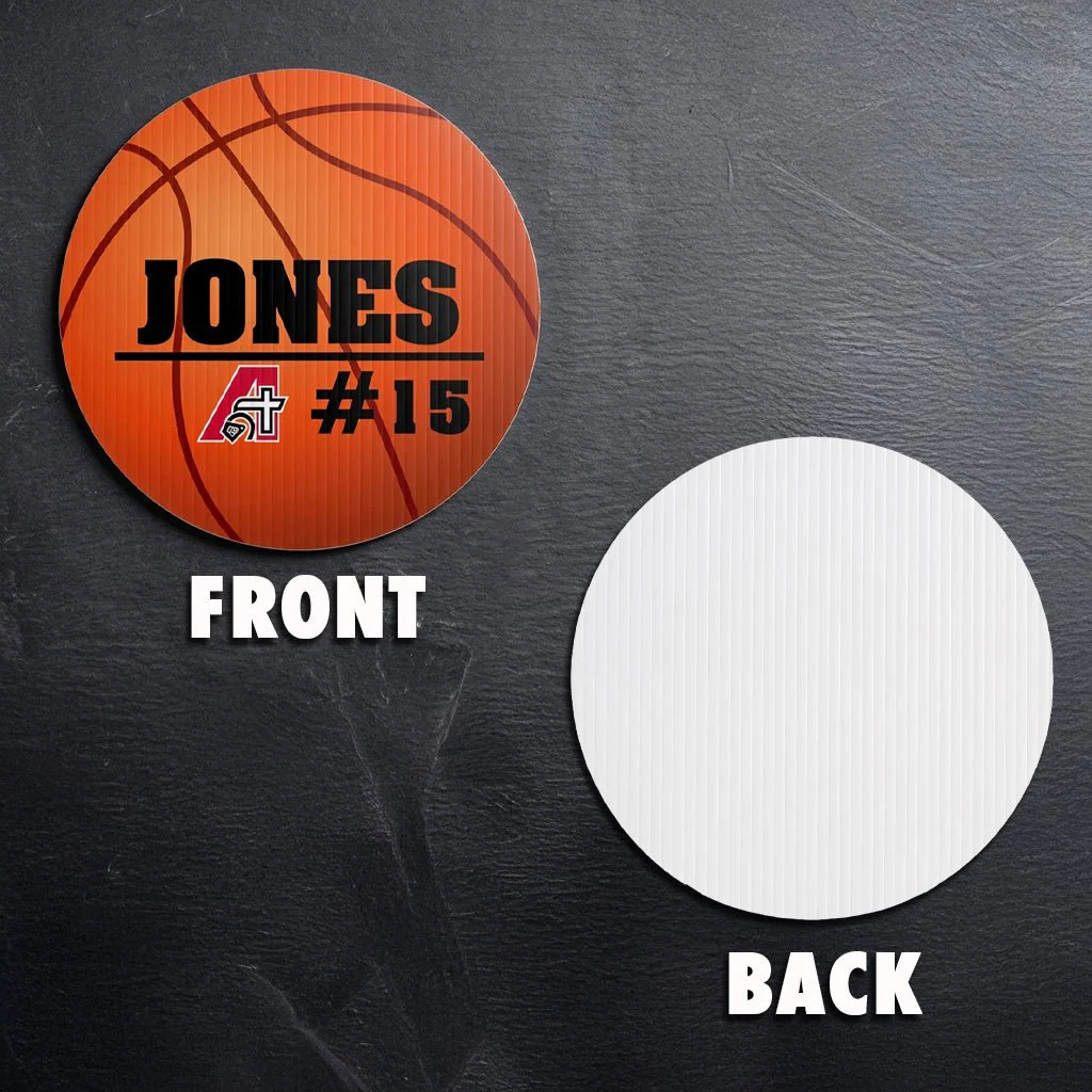 Custom Basketball Player Name, Number and Mascot Fence & Yard Signs - Image 6