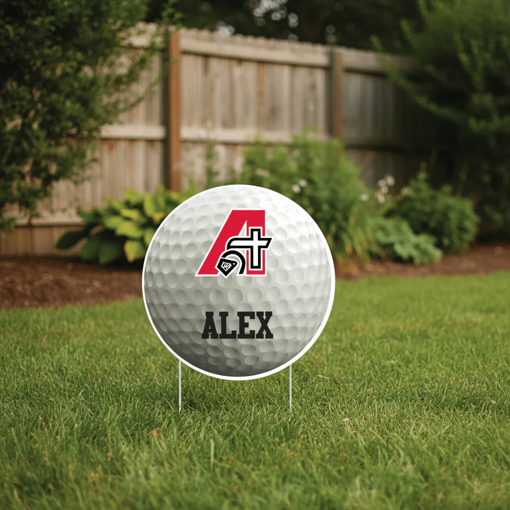 Custom 22" Golf Ball Team Yard Signs - Image 5