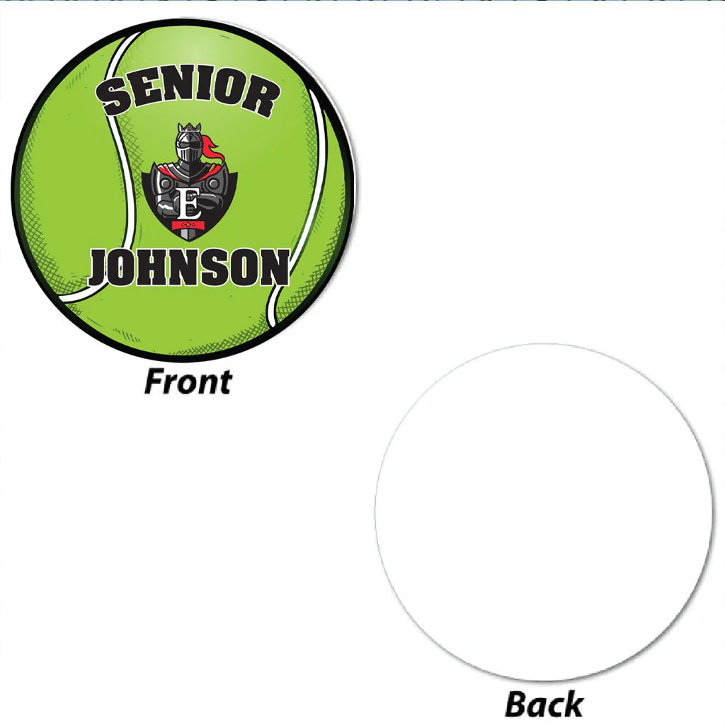 Custom 22" Tennis Player Name and Mascot Fence & Yard Signs - Image 3