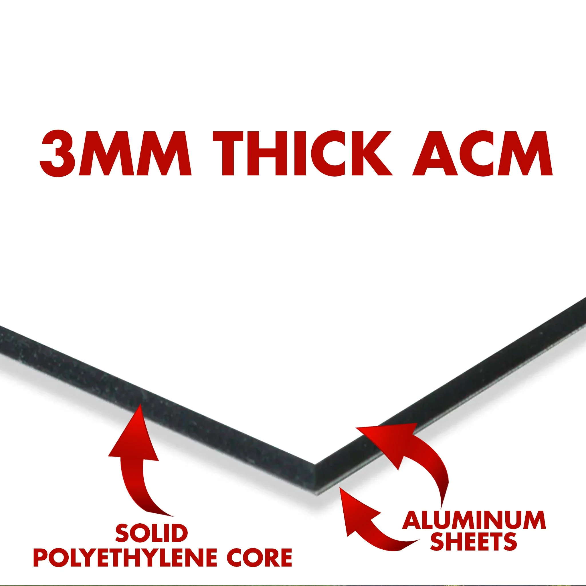 Custom 3'x4' Aluminum Composite Sign | Durable 3MM ACM Sign for Indoor & Outdoor Use - Image 3