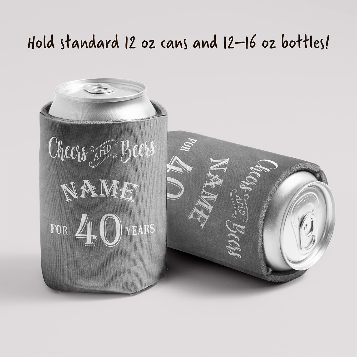 Custom Birthday Can Coolers, Cheers and Beers - Image 2