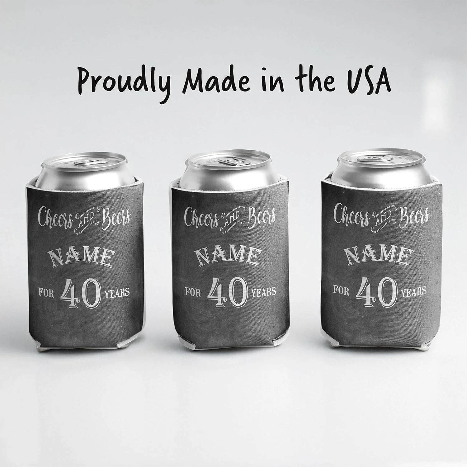 Custom Birthday Can Coolers, Cheers and Beers - Image 5