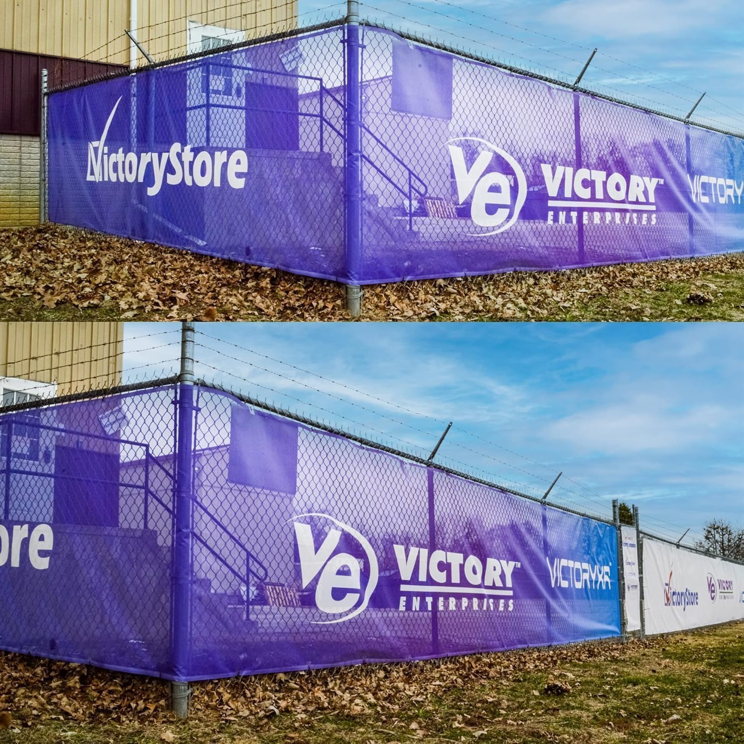 Custom 6'x100' Construction Jobsite Fence Screens – Mesh Vinyl Privacy Banner with Logos - Image 10