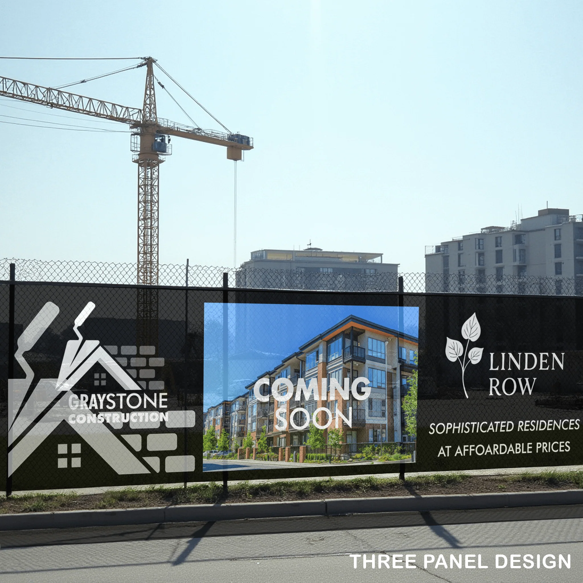 Custom 6'x100' Construction Jobsite Fence Screens – Mesh Vinyl Privacy Banner with Logos - Image 6