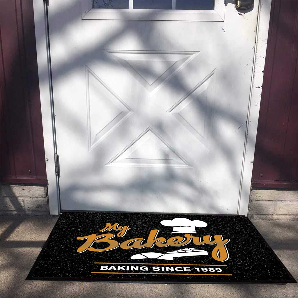 Personalized Bakery Doormat | Cake and Cupcake Design - Image 3