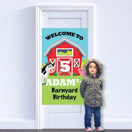 Custom Barnyard Happy Birthday Banner - Image 2