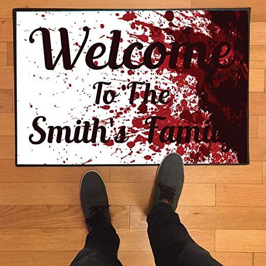 Custom Bloody Welcome Doormat