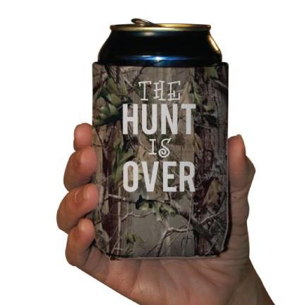 Personalized The Hunt is Over Hunting Wedding Can Cooler - Image 4