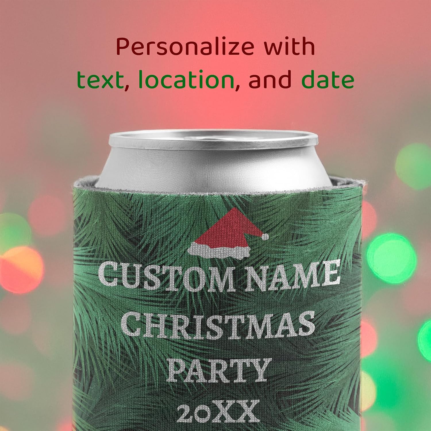 Custom Christmas Can Cooler - Let's Get Elfed Up - Image 5