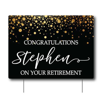 Custom Congratulations on your Retirement Yard Sign - Image 2