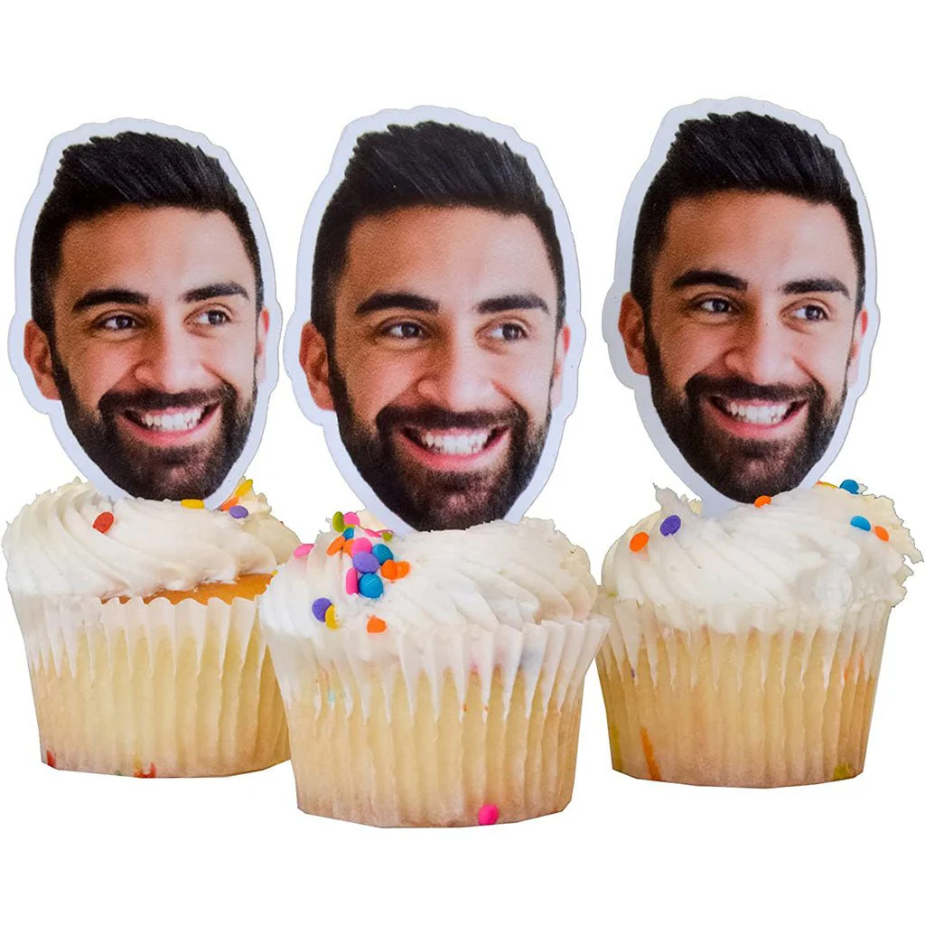 Custom Face Cutout Cupcake Toppers - Image 6