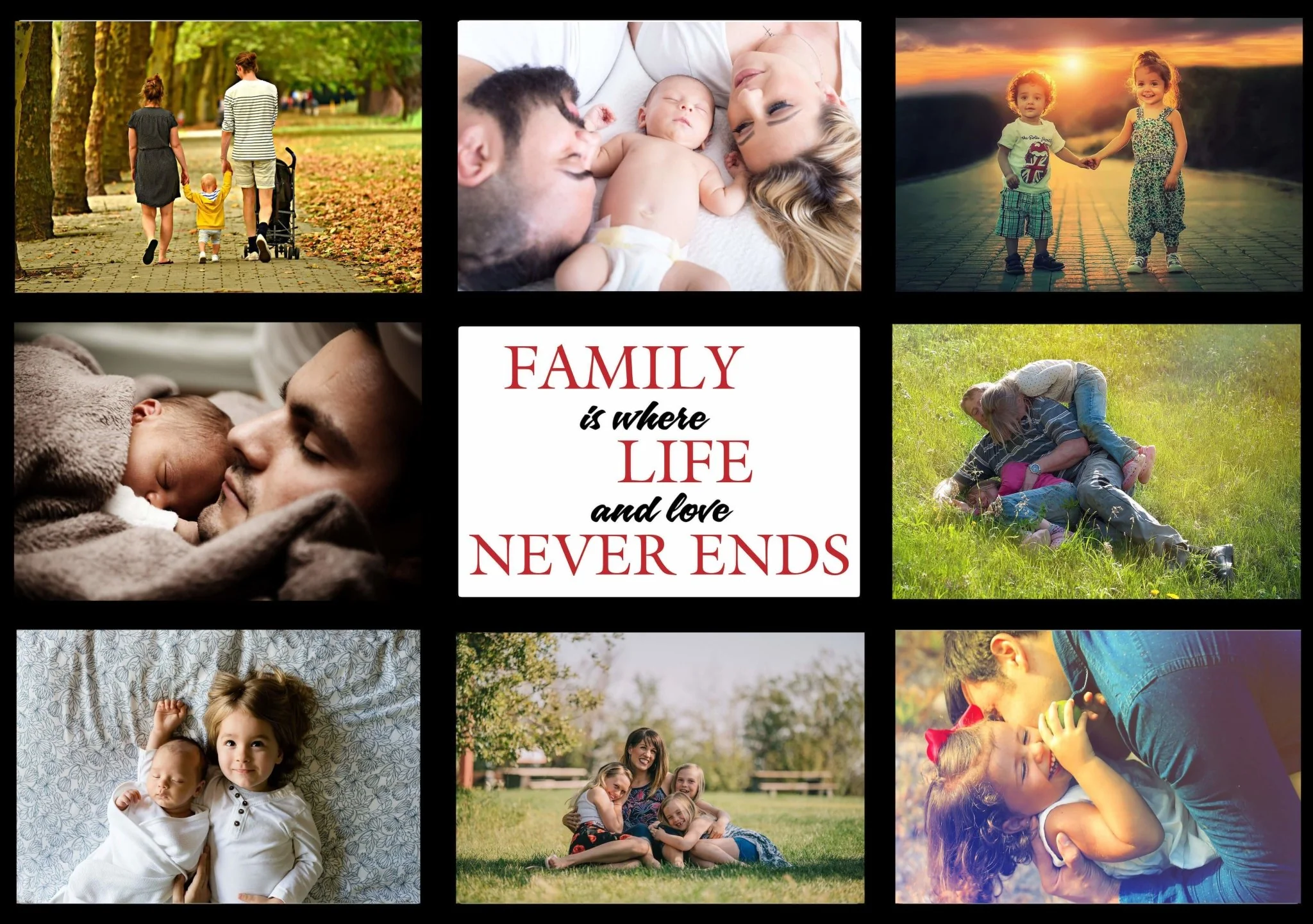 Custom Family Paneled Throw Blanket - Image 2