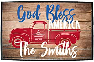 Custom God Bless America Doormat - Image 2