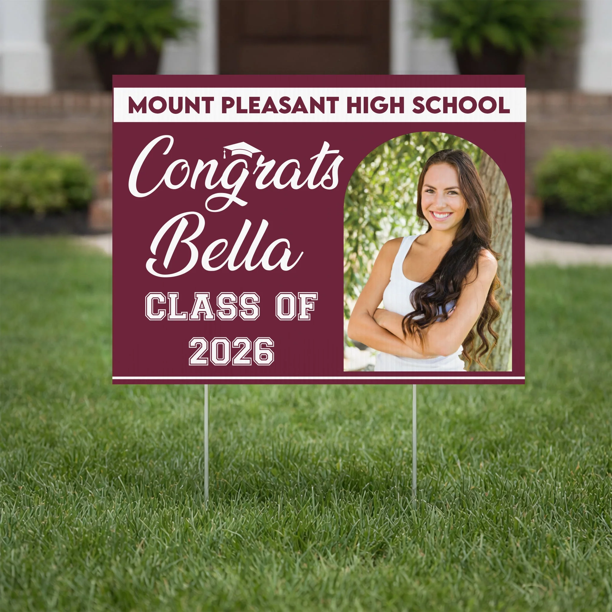 Custom Graduation Yard Signs 18"x24" Senior Yard Signs - Image 6