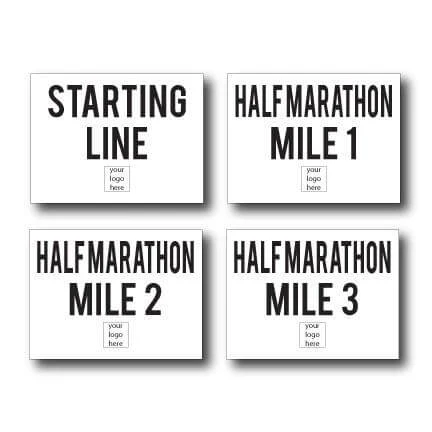 Custom Half Marathon Simple Yard Sign Package - Image 3