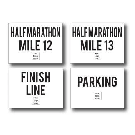 Custom Half Marathon Simple Yard Sign Package - Image 6