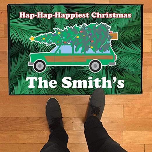 Custom Happiest Christmas Doormat
