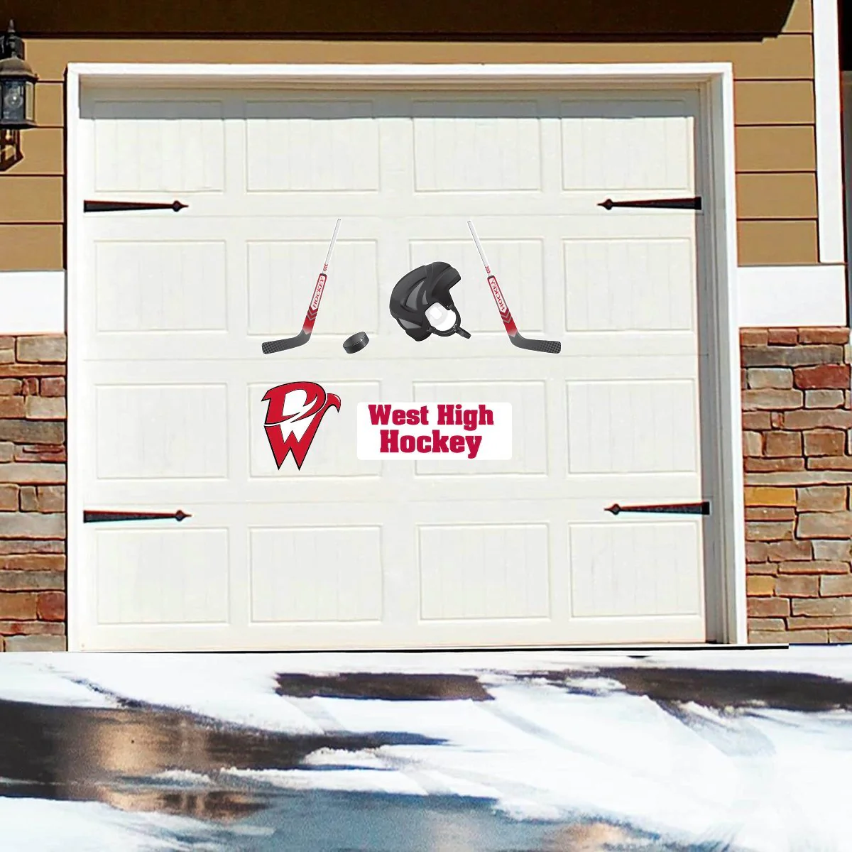 Custom Hockey Team Garage Door Magnets