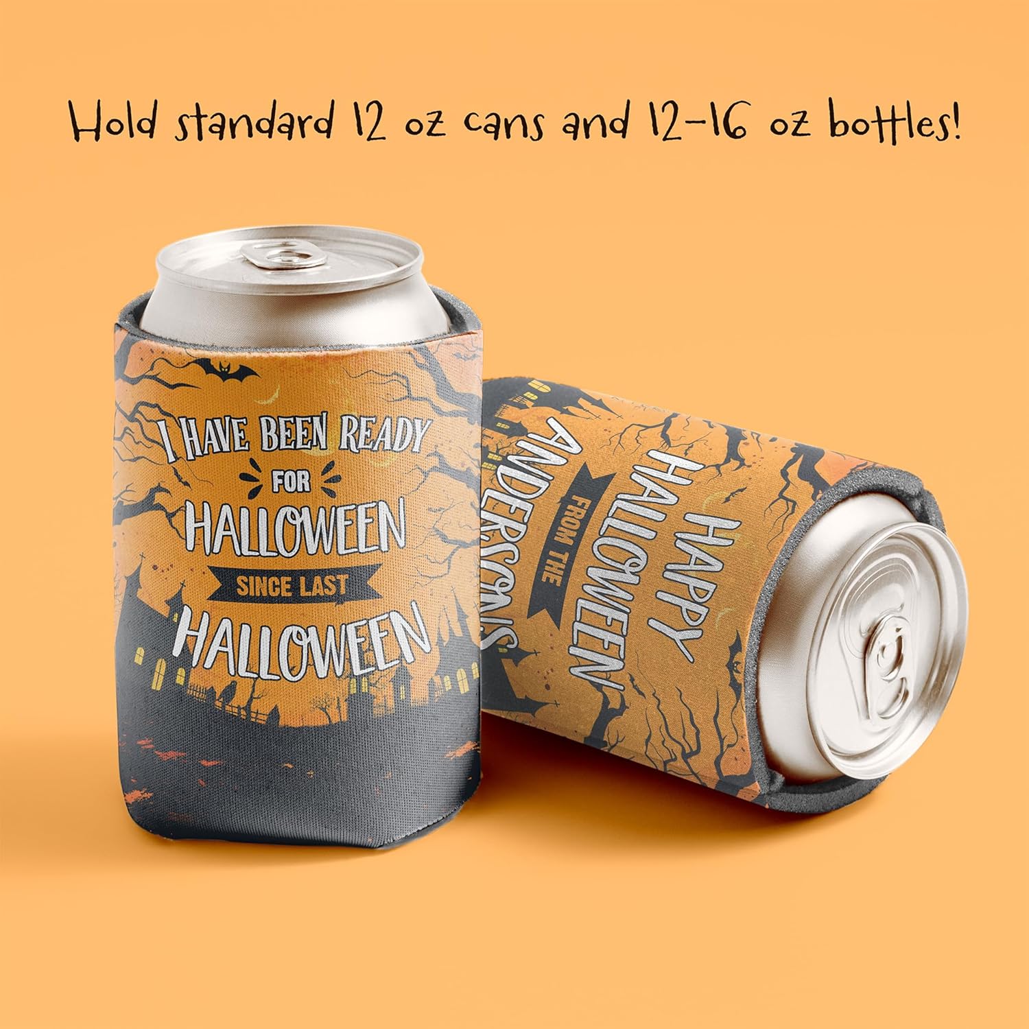Custom Halloween Can Coolers Pack - “I Have Been Ready for Halloween Since Last Halloween” - Image 5