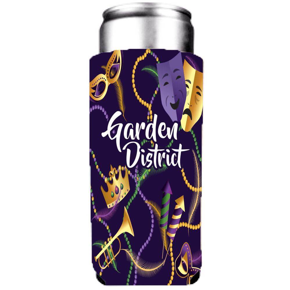 Custom Mardi Gras Can Coolers Pack - Image 4