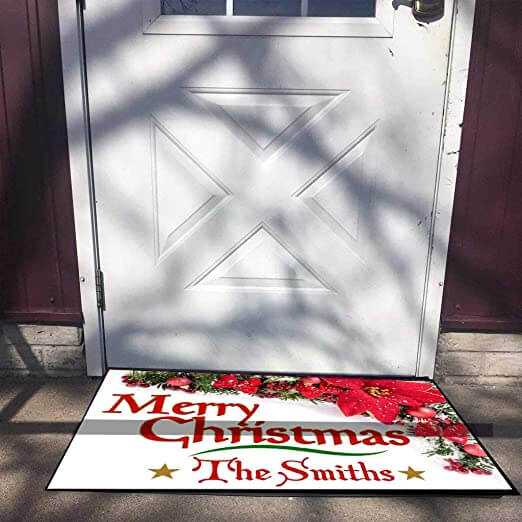 Custom Merry Christmas Doormat - Image 3