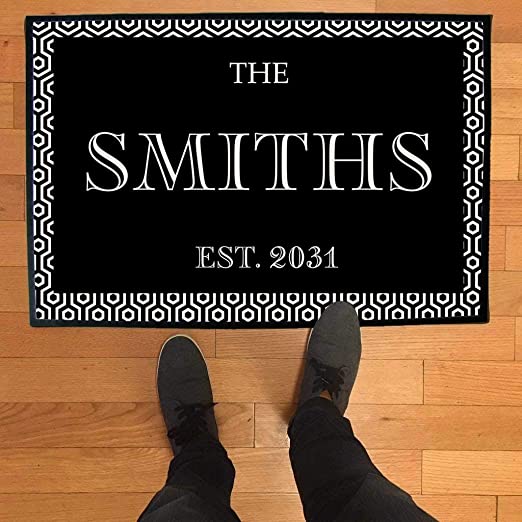 Custom Name and Year Doormat