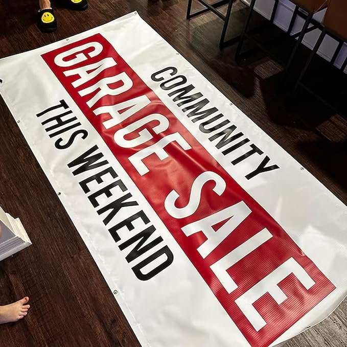 Custom Neighborhood Garage Sale Banner - Image 3