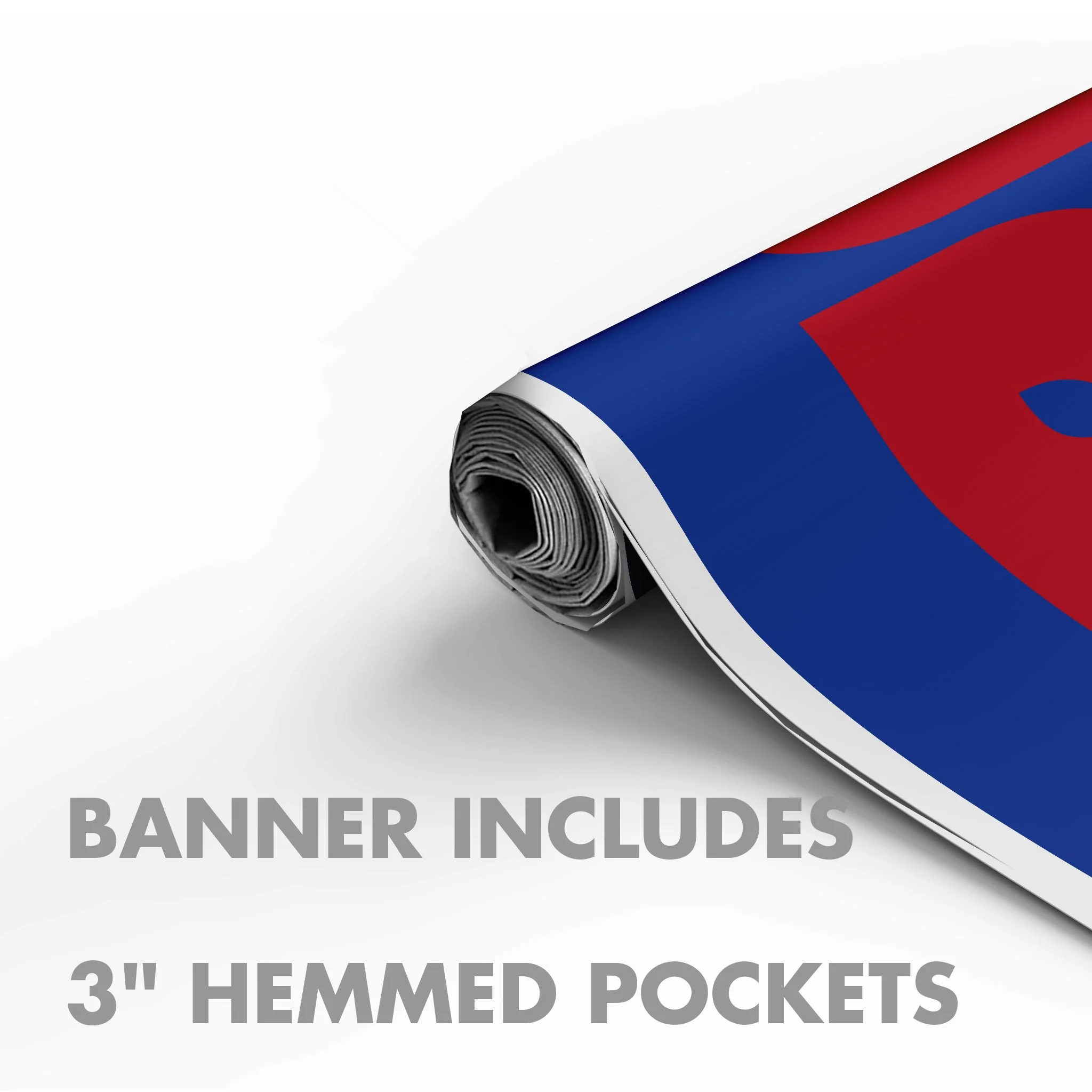 Custom 3' x 8' Parade Banner | Full-Color Vinyl Banner with Hemmed Pockets - Image 2