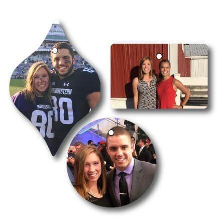 Custom Photo Ornament - Set of 3 Shapes - Image 2
