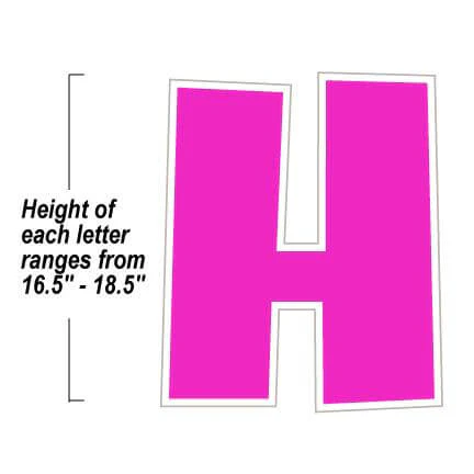 Custom Pink Happy Birthday Deluxe Yard Card Letters Package - Image 3