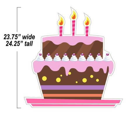 Custom Pink Happy Birthday Deluxe Yard Card Letters Package - Image 5