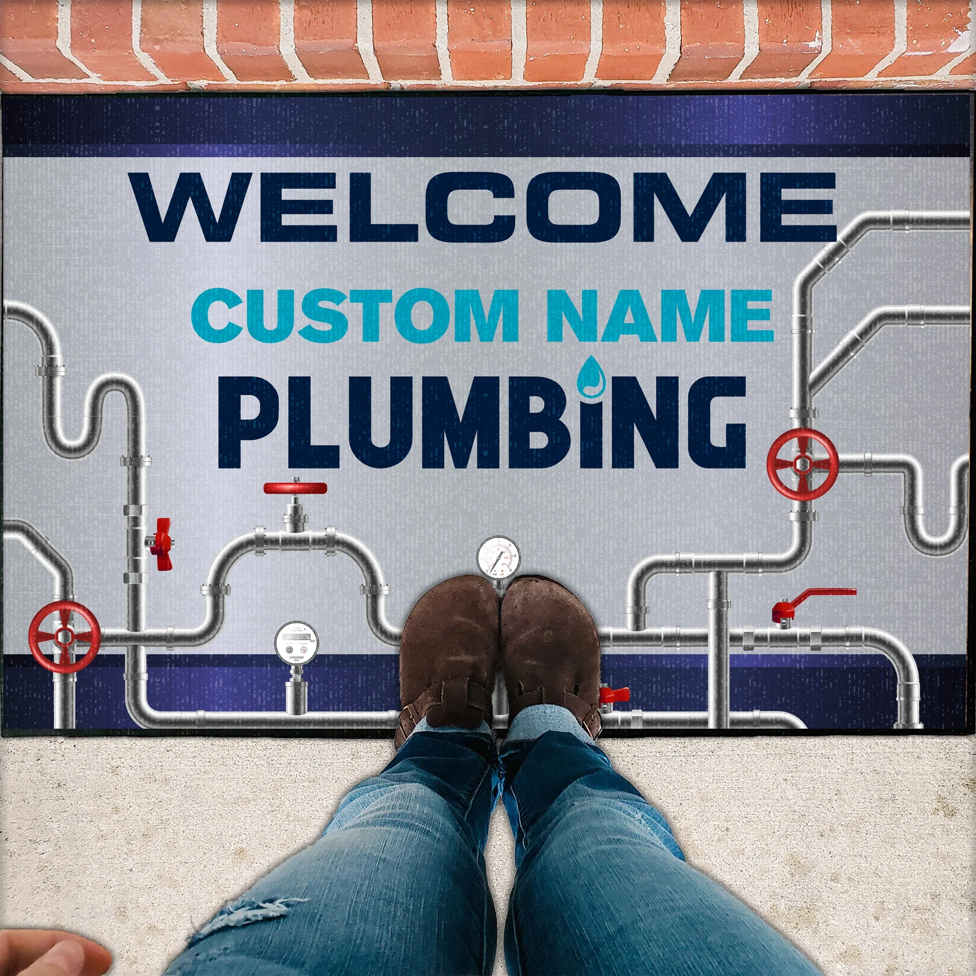 Custom Plumbers Doormat - Image 5