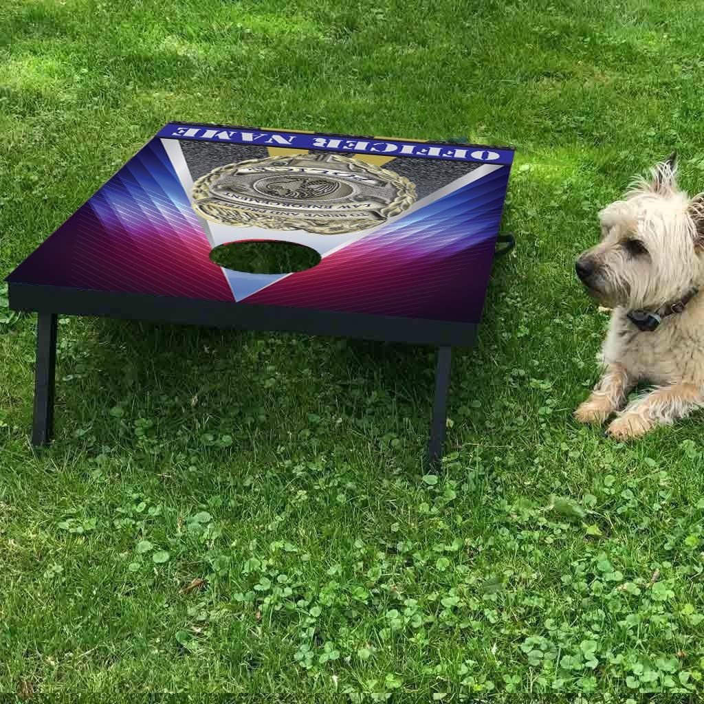 Custom Police Bag Toss Game - Image 3