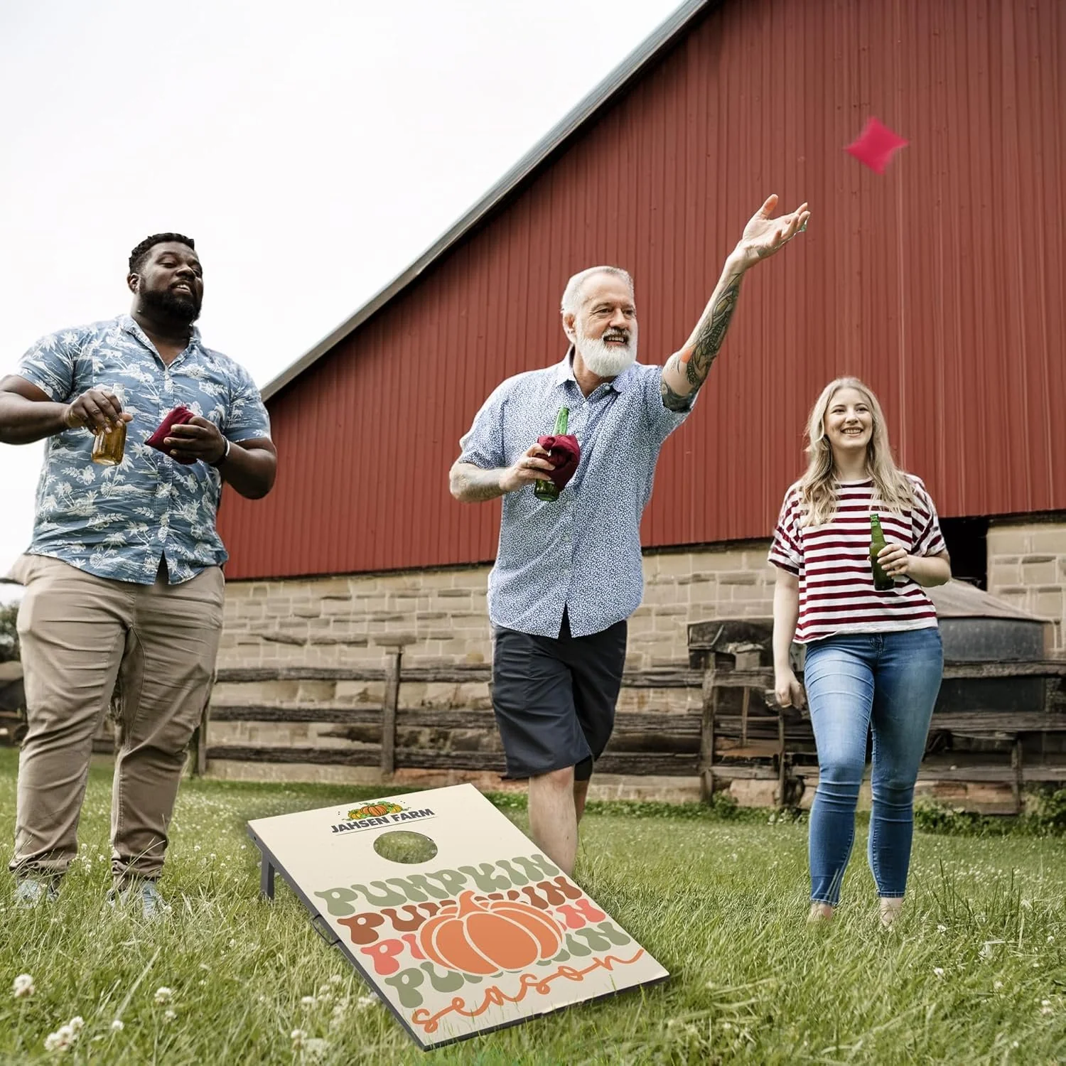 Custom Pumpkin Patch Cornhole Boards for Farms - Image 3