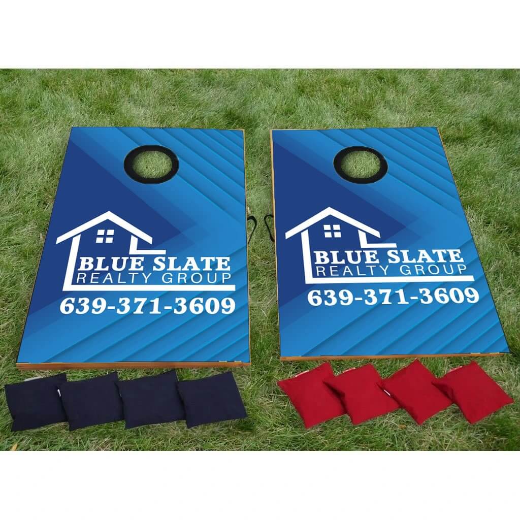 Custom Realtor Cornhole Game