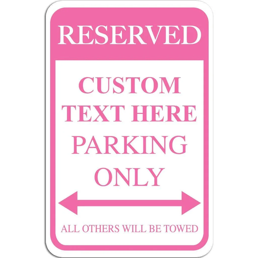 Custom Reserved Parking Aluminum Sign | 12"x 18" - Image 12