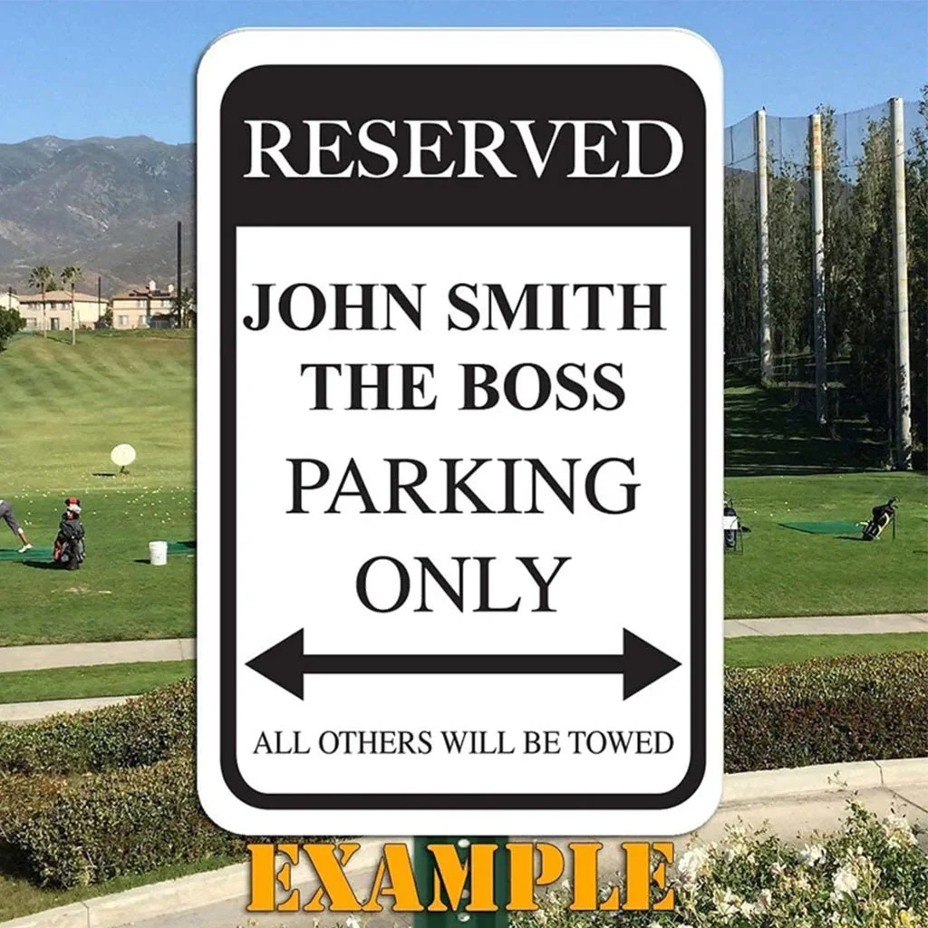 Custom Reserved Parking Aluminum Sign | 12"x 18" - Image 3