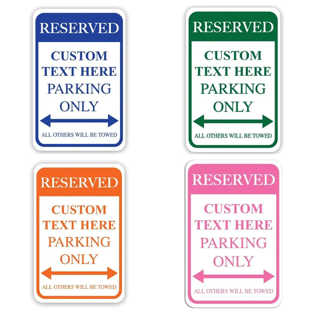 Custom Reserved Parking Aluminum Sign | 12"x 18" - Image 4