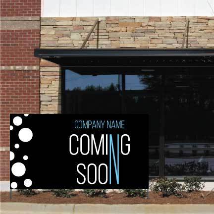 Custom Coming Soon Retail Waterproof Vinyl Banner