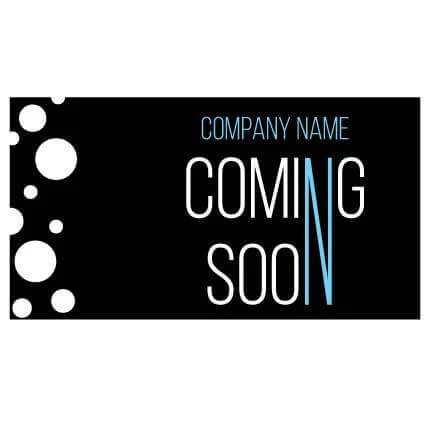 Custom Coming Soon Retail Waterproof Vinyl Banner - Image 2