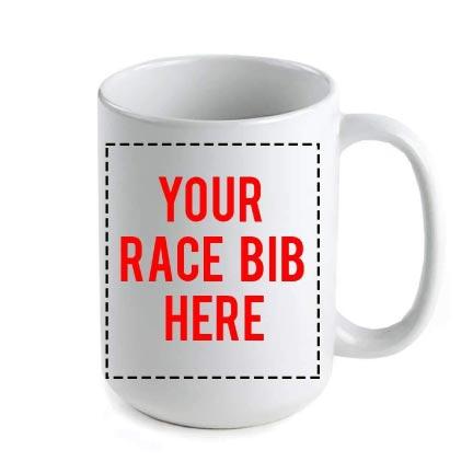 Custom Runners Race Bib Coffee Mug - Image 2