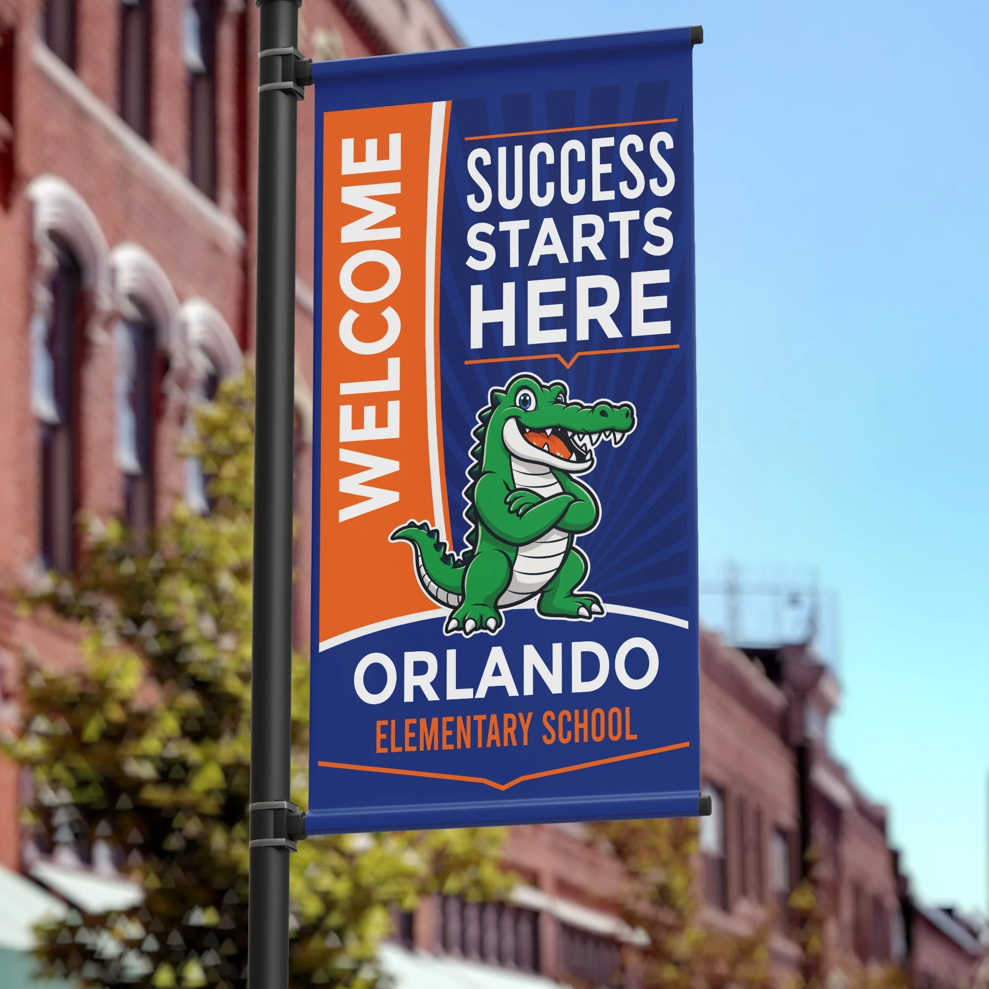 24"x48" Custom School Pole Banner - Image 4