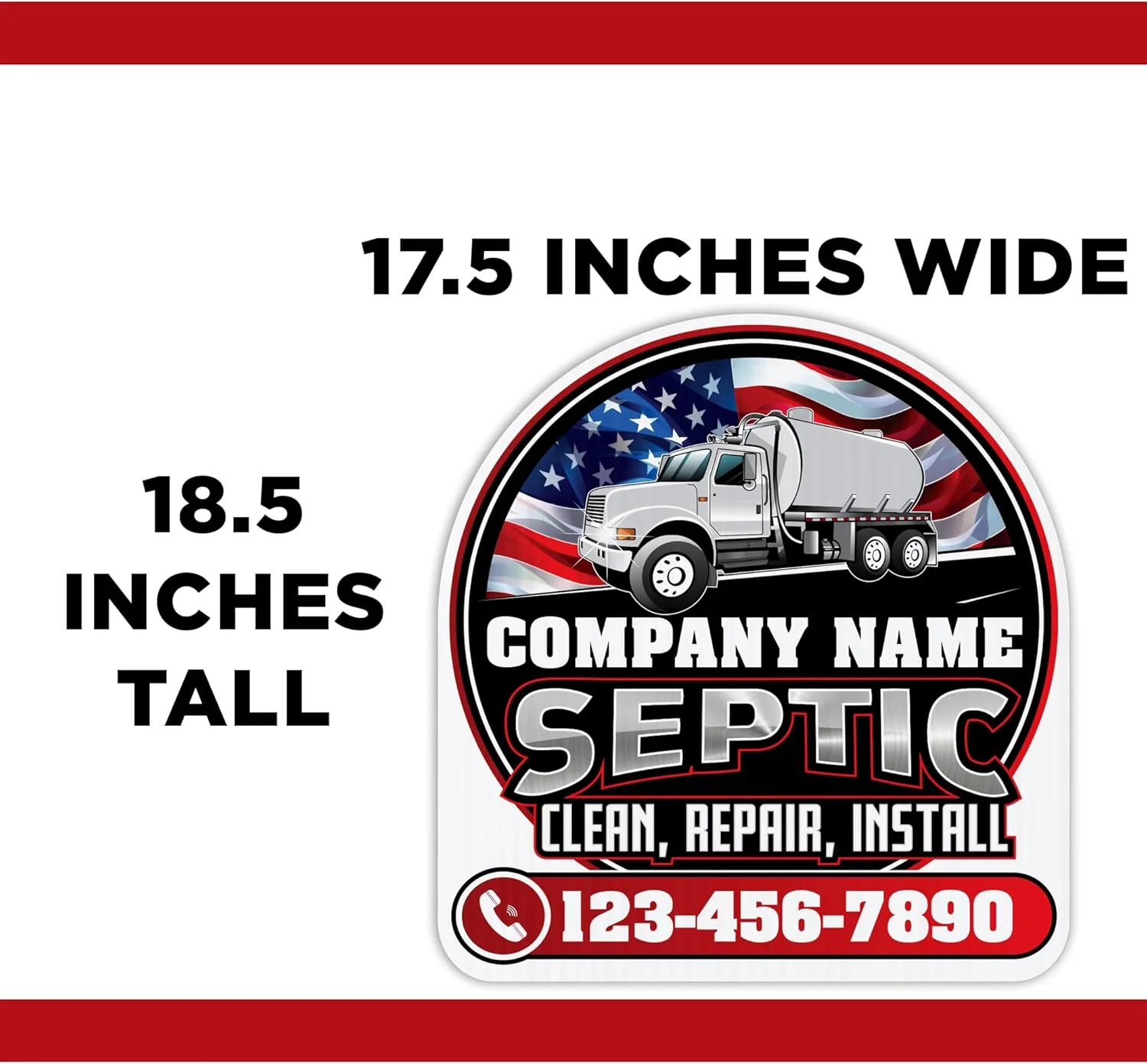 Custom Septic Yard Signs | 10-Pack | 20 EZ Stakes Included - Image 4