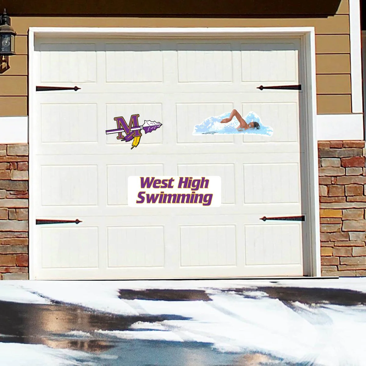Custom Swim Team Garage Door Magnets