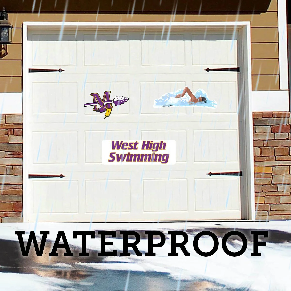 Custom Swim Team Garage Door Magnets - Image 2