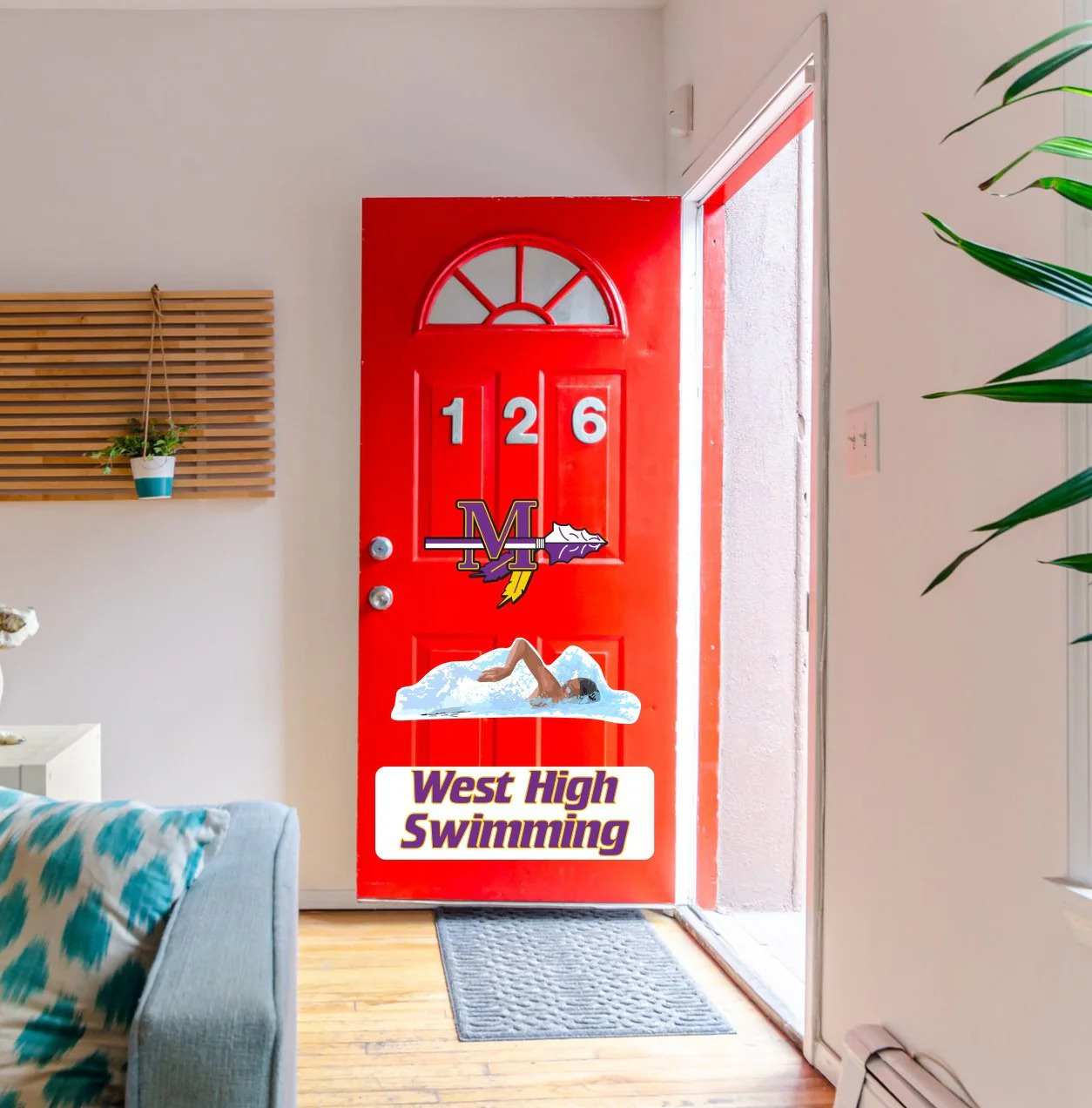 Custom Swim Team Garage Door Magnets - Image 3